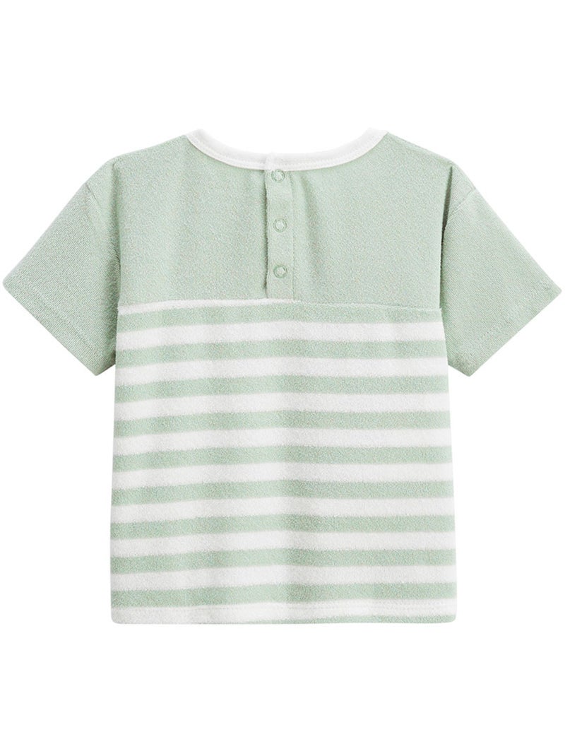 T-shirt en éponge Crocro rigolo Kaki - Kiabi