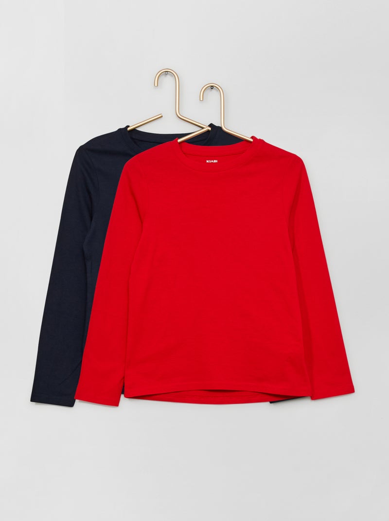 T-shirt en jersey - Lot de 2 BLEU - Kiabi