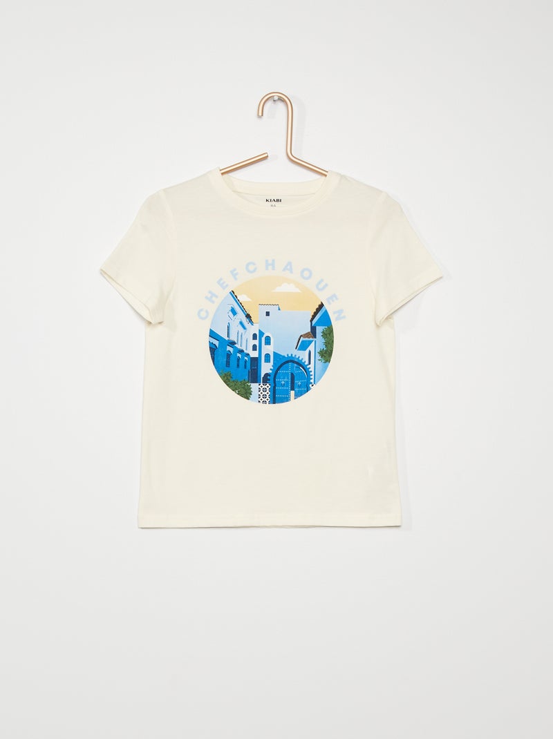 T-shirt en jersey - Mixte BLANC - Kiabi