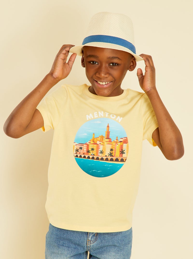 T-shirt en jersey - Mixte Jaune - Kiabi