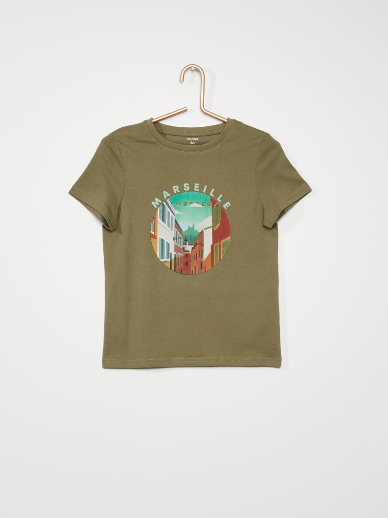 T-shirt en jersey - Mixte KAKI - Kiabi