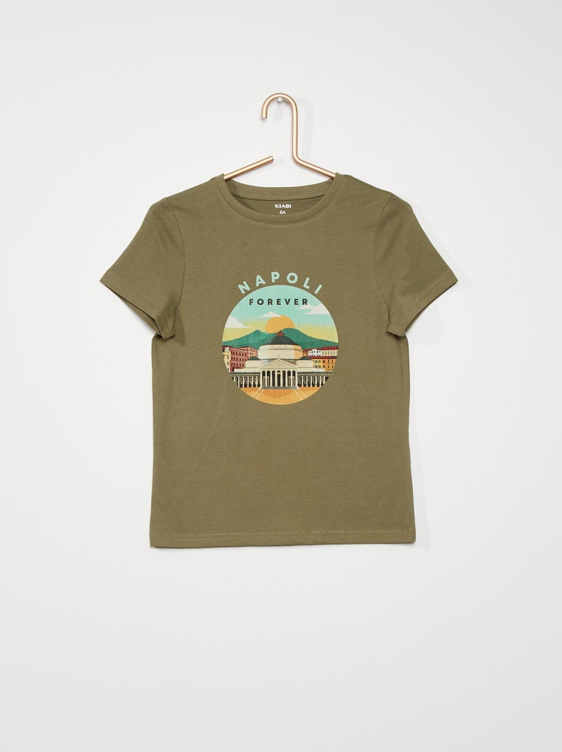 T-shirt en jersey - Mixte KAKI - Kiabi