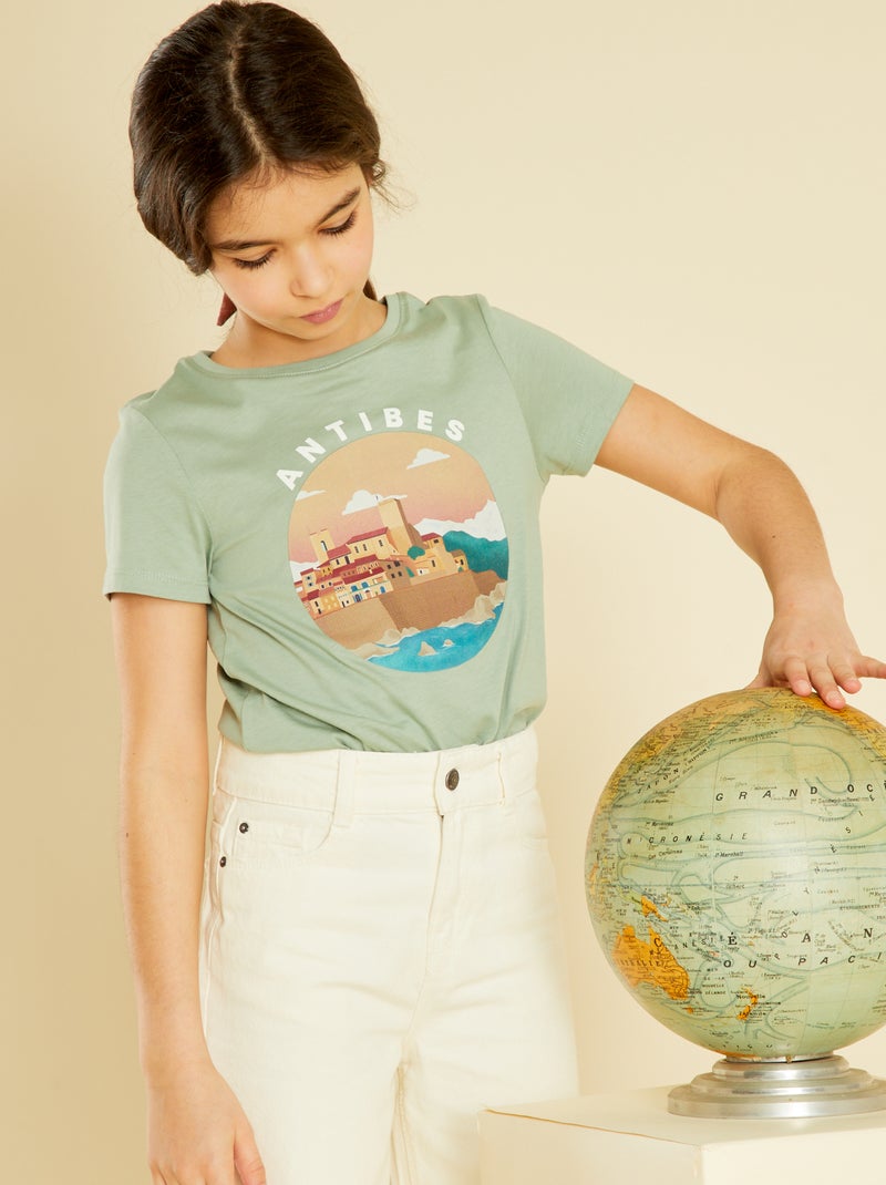 T-shirt en jersey - Mixte Vert - Kiabi