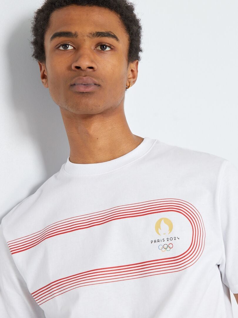 Tshirt en jersey Paris 2024 Blanc Kiabi 4.00€