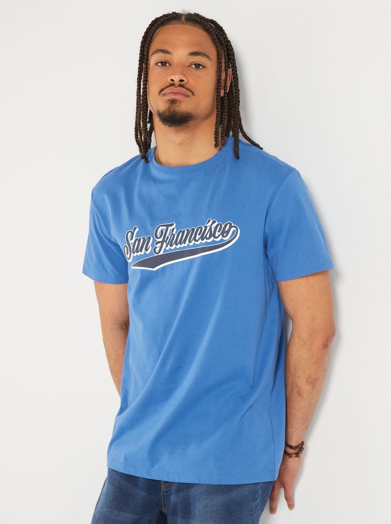 T-shirt en jersey - So Easy Bleu - Kiabi