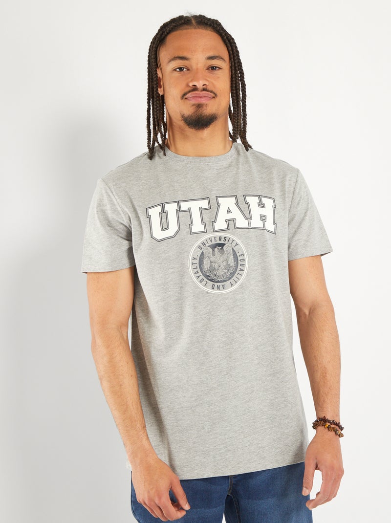 T-shirt en jersey - So Easy Gris - Kiabi