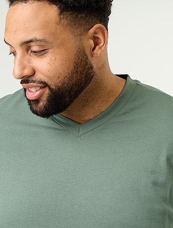T-shirt en jersey à col V