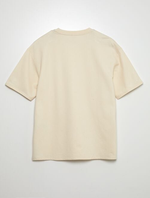 T-shirt en jersey à col rond - Unisexe - Kiabi