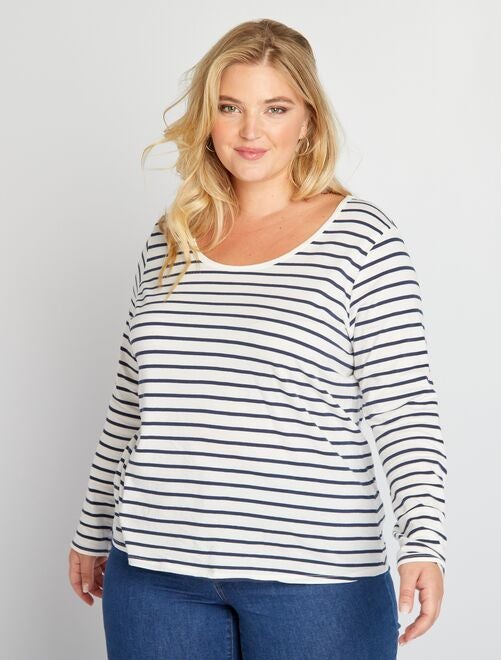 Tee shirt blanc grande taille femme