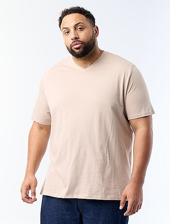 T-shirt en jersey à col V
