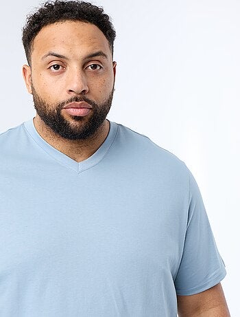 T-shirt en jersey à col V
