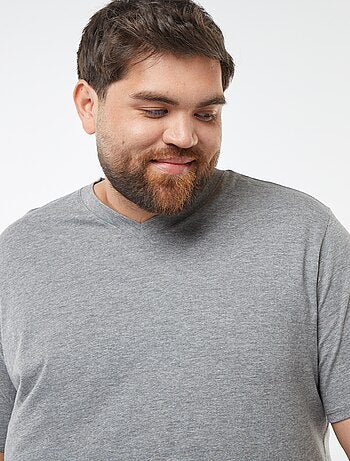 T-shirt en jersey à col V