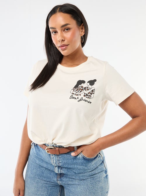 T-shirt en jersey à manches courtes  'Agathe Sorlet x Kiabi' - Saint-Valentin - Kiabi