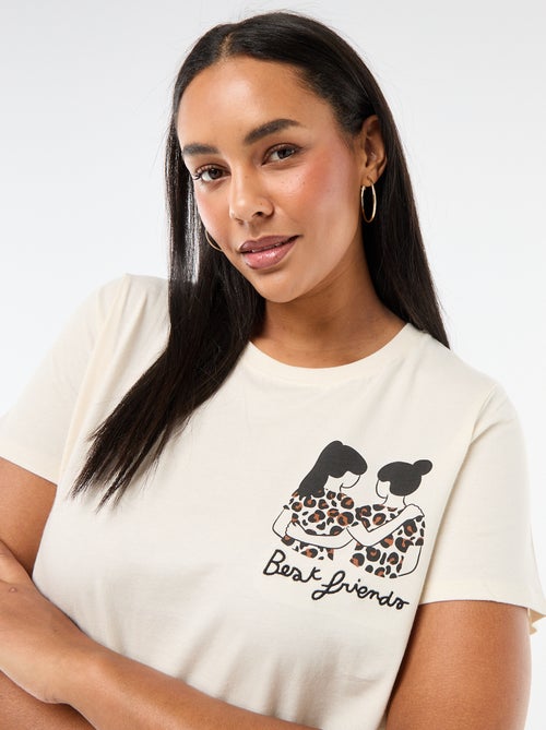 T-shirt en jersey à manches courtes  'Agathe Sorlet x Kiabi' - Saint-Valentin - Kiabi