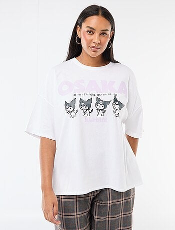 T-shirt en jersey à manches courtes 'Kuromi'