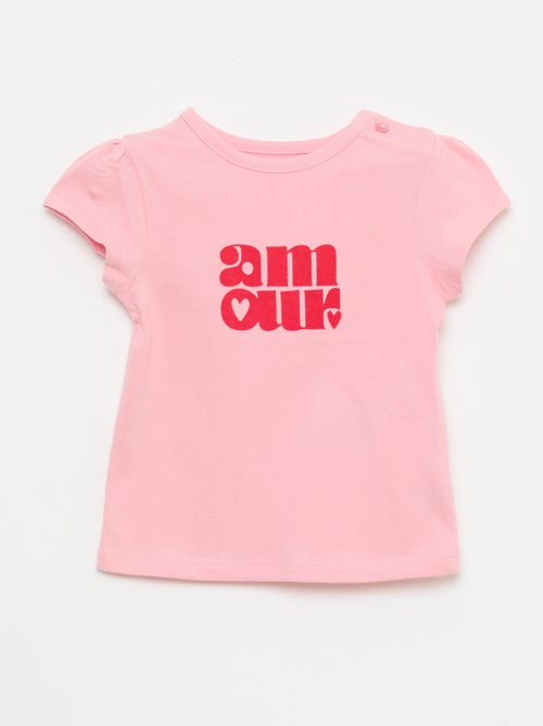 T-shirt en jersey à manches courtes - Kiabi