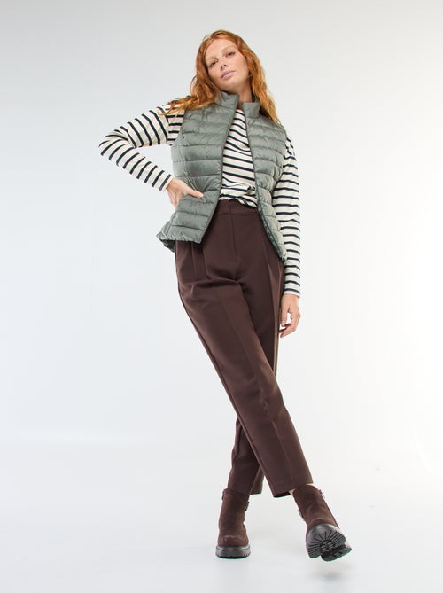 T-shirt en jersey à manches longues à motif rayé - Kiabi