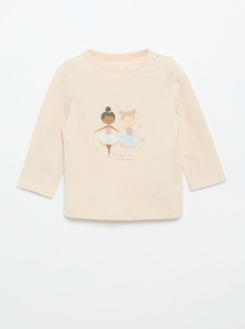T-shirt en jersey à manches longues - Kiabi