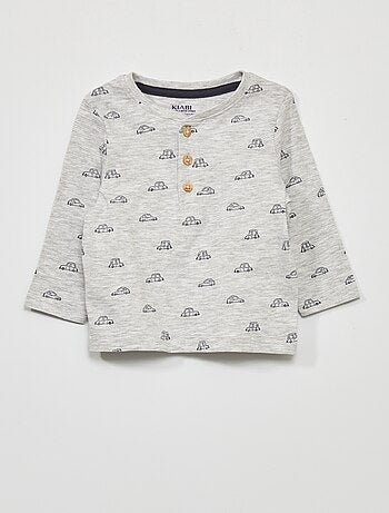 T-shirt en jersey à manches longues - Kiabi