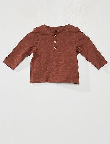 T-shirt en jersey à manches longues - Kiabi
