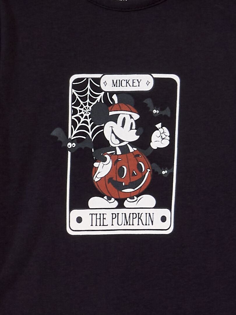 T-shirt en jersey à manches longues 'Mickey' - Halloween Gris - Kiabi