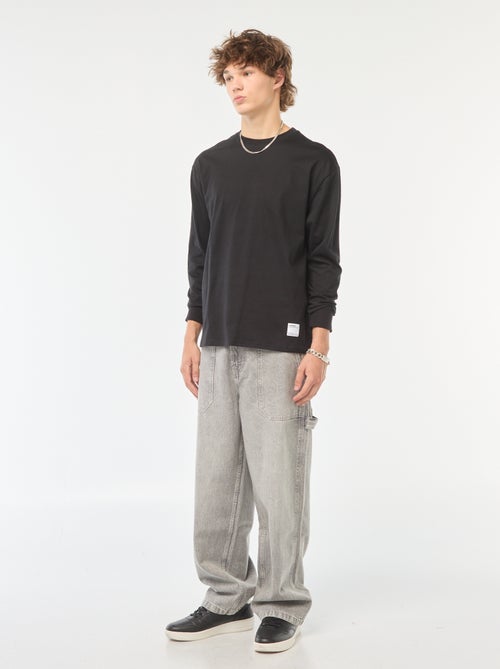 T-shirt en jersey à manches longues - Kiabi