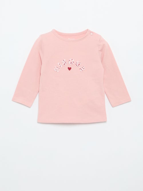 T-shirt en jersey à manches longues - Kiabi