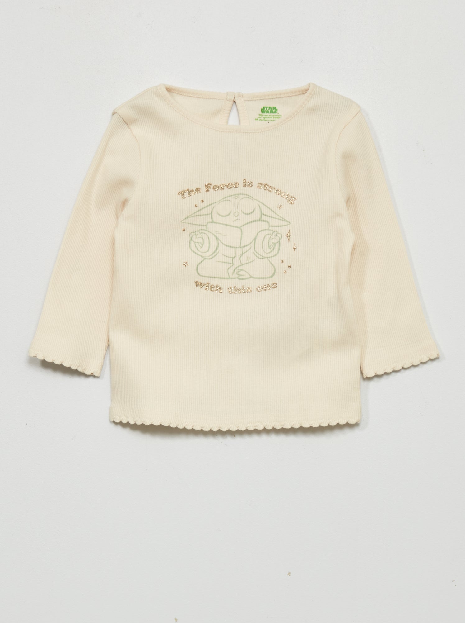 Chemise Baseball Star Wars Crewcuts JCrew Enfant - Manches Longues - Gris - Taille 4/5