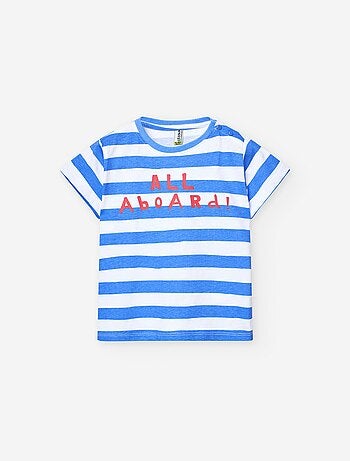 T-shirt en Jersey à Rayures