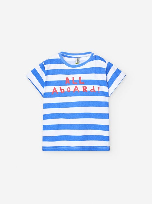 T-shirt en Jersey à Rayures - Kiabi