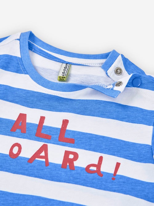T-shirt en Jersey à Rayures - Kiabi