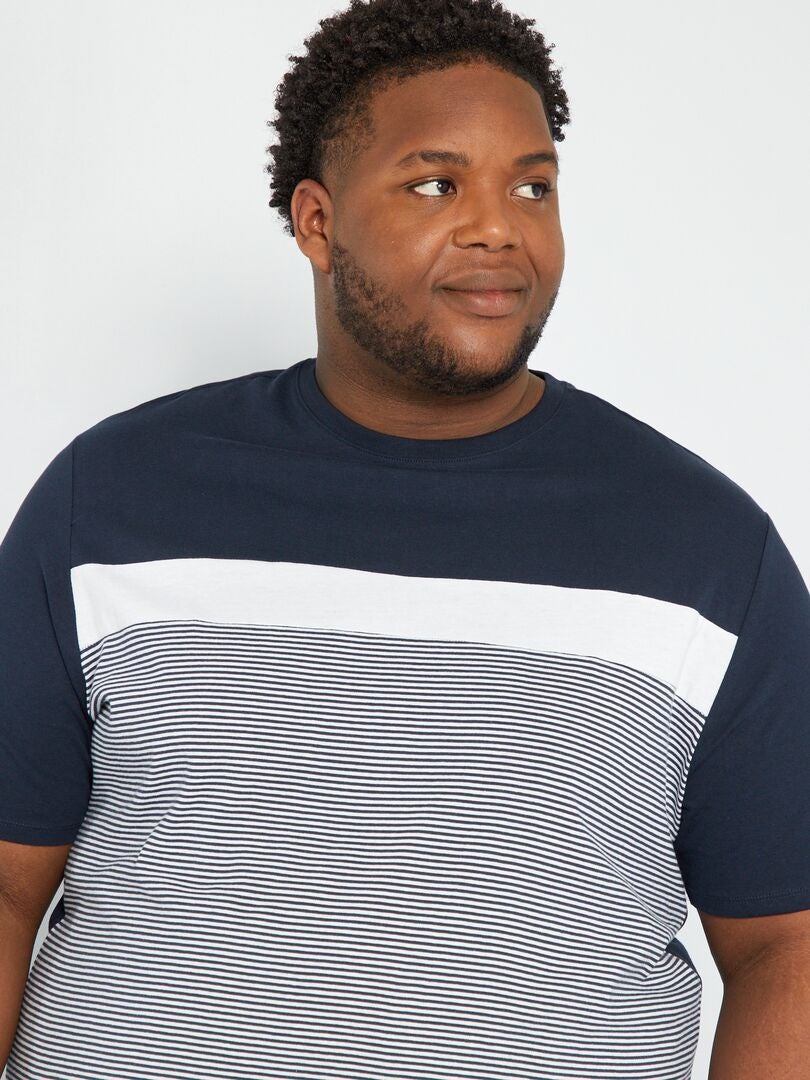 TEE-SHIRT À RAYURES Bleu Et Blanc Taille S Marque Cache&Cache Femme Occasion EUR 2,50 - FR