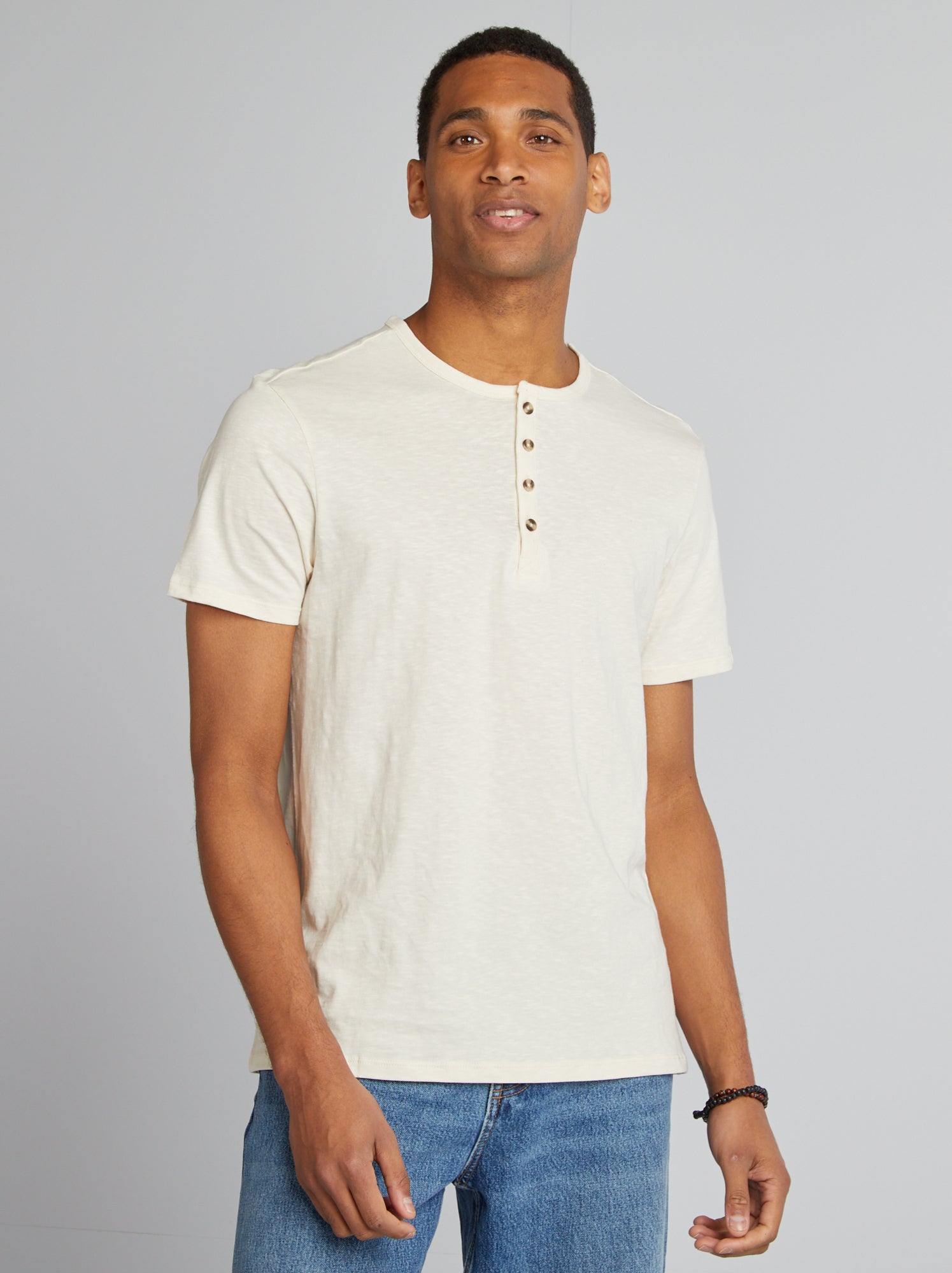 T-shirt Homme Crossby 16716 Tunis - Blanc Et Vert - Taille XL/XXL - Neuf Avec étiquettes