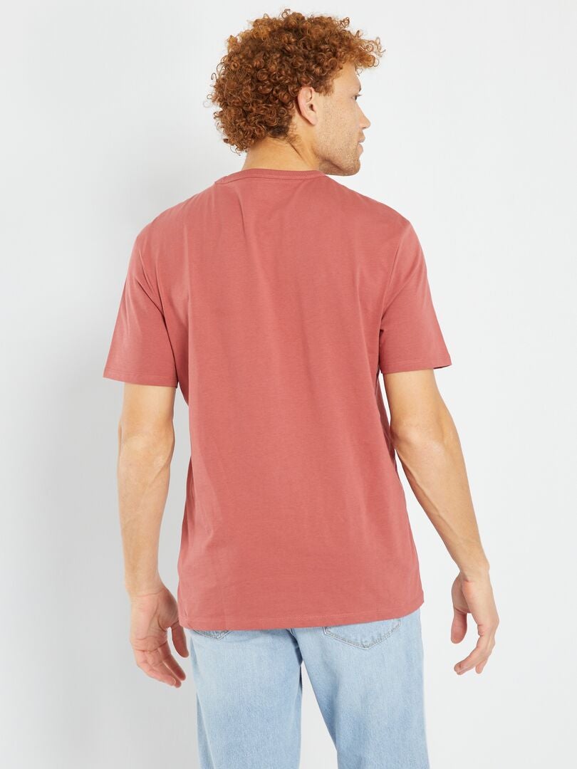 T-shirt en jersey avec imprimé - Unisex Rouge - Kiabi