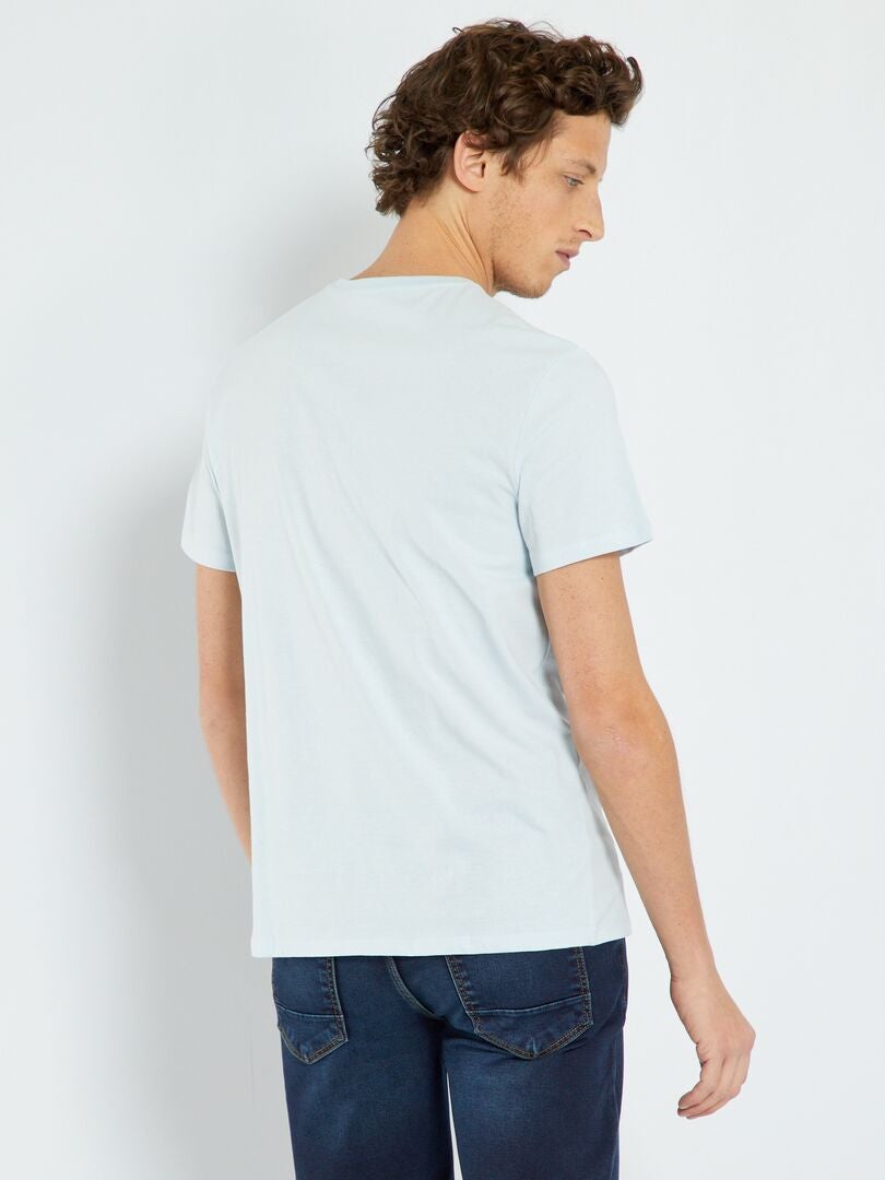 T-shirt en jersey avec imprimé Bleu ciel 'Arizona' - Kiabi