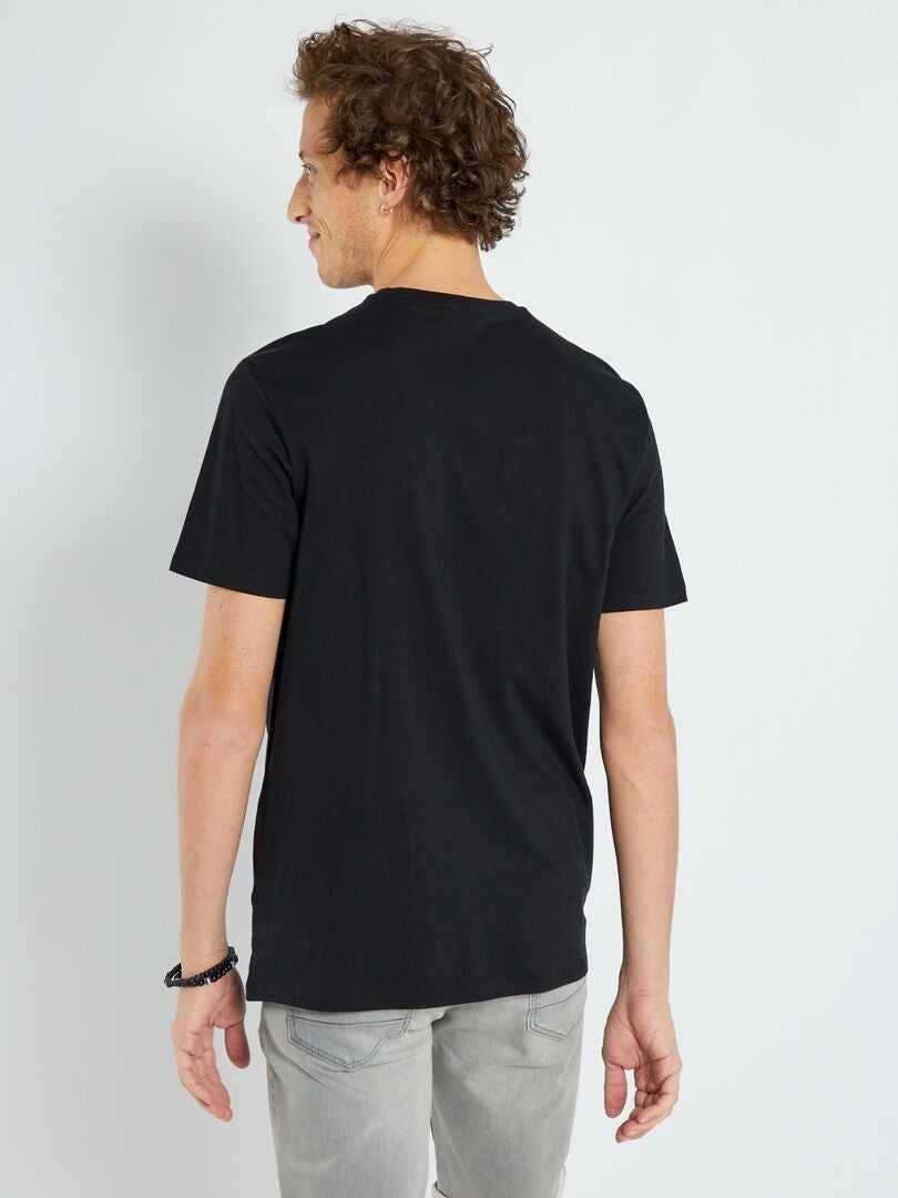 T-shirt en jersey avec imprimé Noir 'New York' - Kiabi