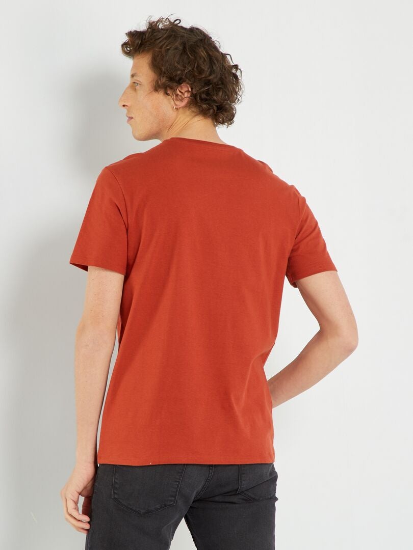 T-shirt en jersey avec imprimé Orange 'New York' - Kiabi