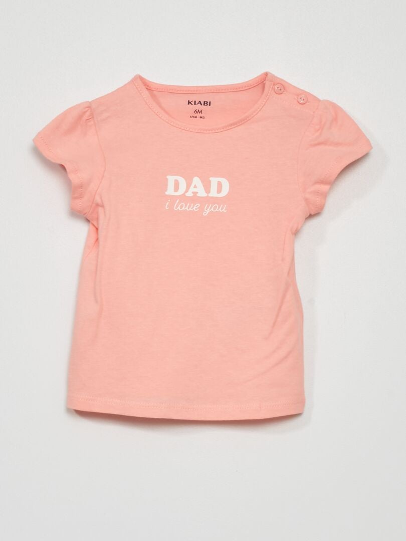 T-shirt en jersey avec imprimé Rose 'dad' - Kiabi