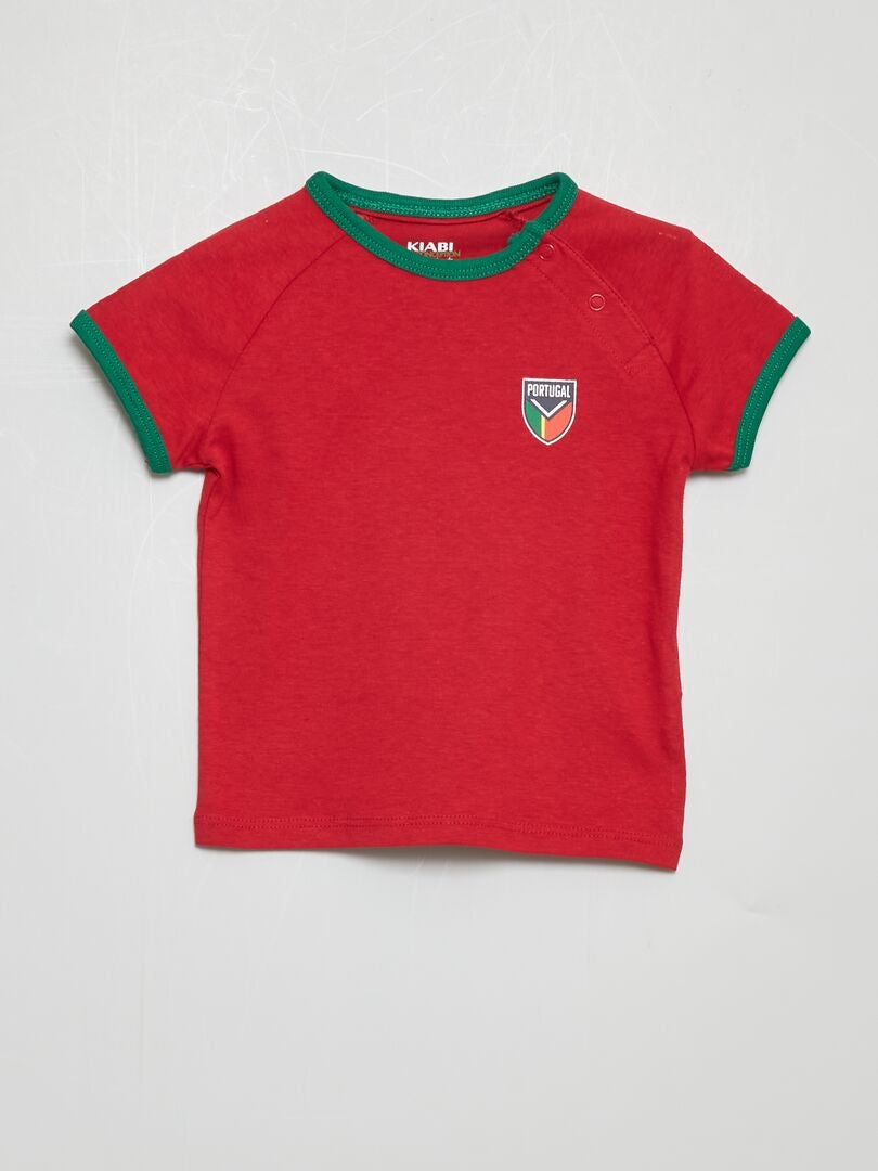 T-shirt en jersey avec imprimé Rouge 'Portugal' - Kiabi