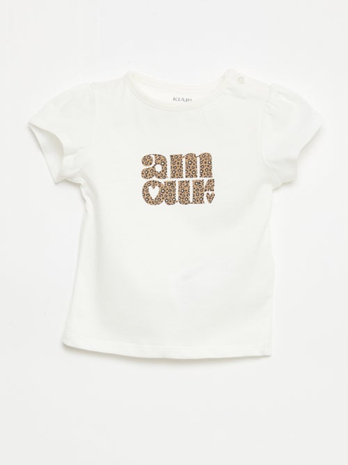 T-shirt en jersey avec manches courtes - Kiabi