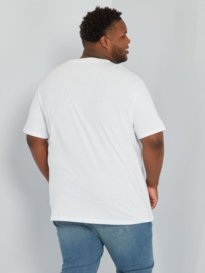T-shirt en jersey avec poche blanc - Kiabi