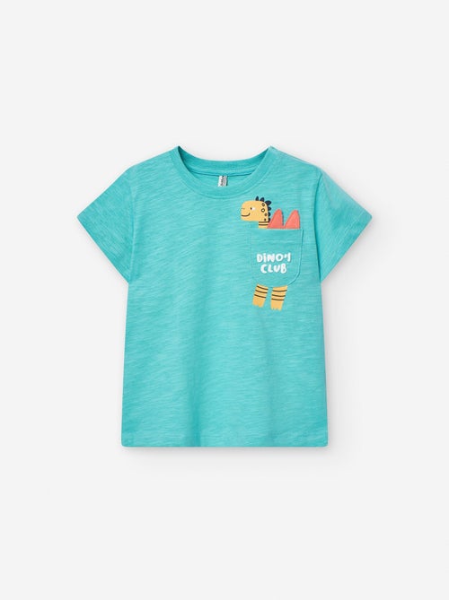T-shirt en Jersey avec Poche - Kiabi