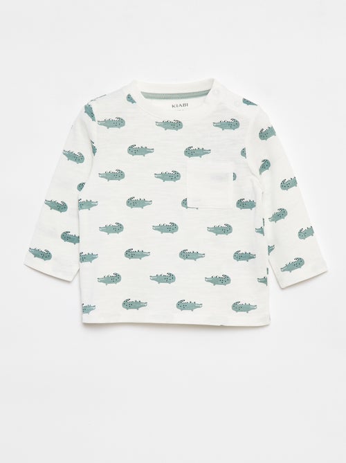 T-shirt en jersey avec poche poitrine - Kiabi