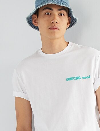 T-shirt en jersey avec print dos - Kiabi