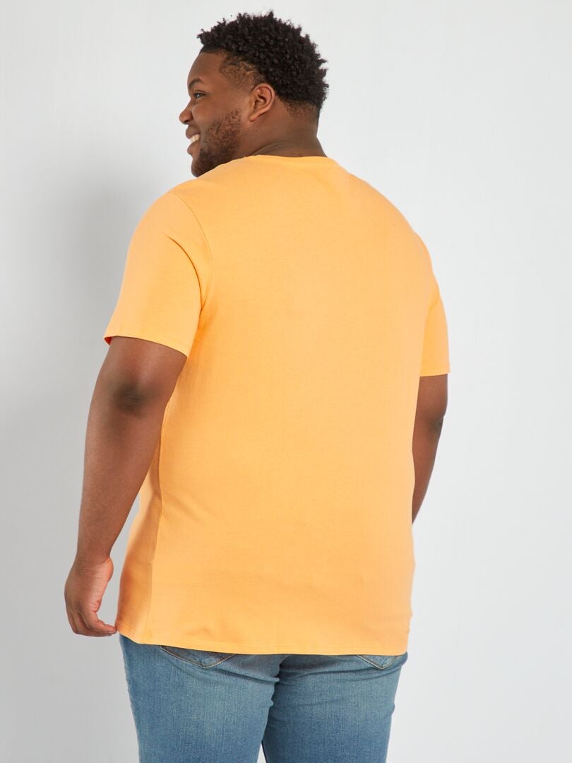 T-shirt en jersey avec print Orange - Kiabi