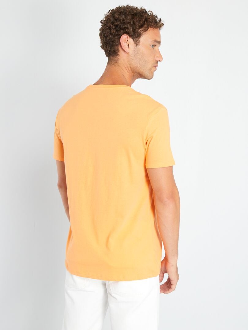 T-shirt en jersey avec print Orange 'destiny' - Kiabi
