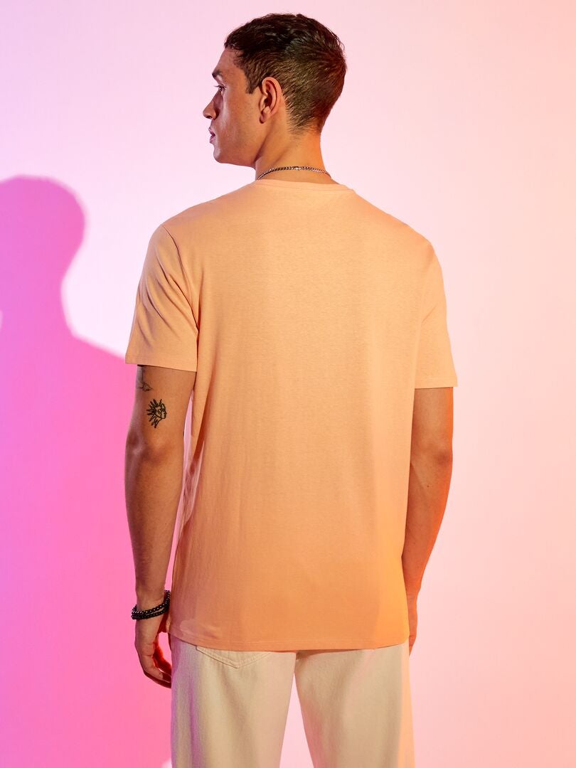 T-shirt en jersey avec print Orange - Kiabi