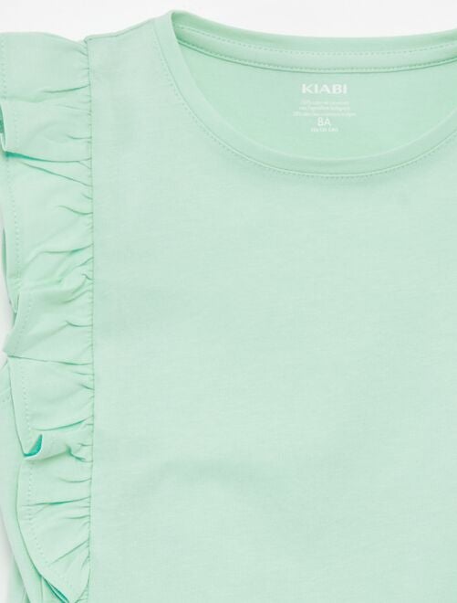 T-shirt en jersey avec volants - Kiabi