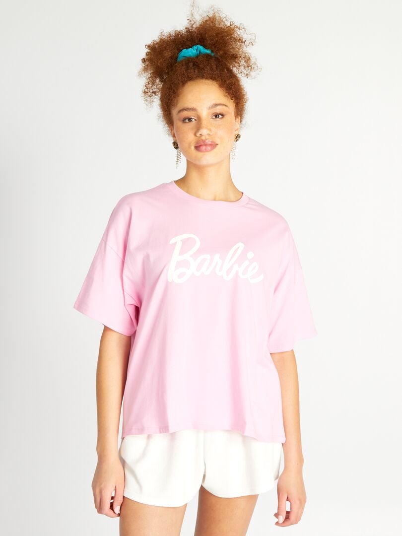 T-shirt en jersey 'Barbie' - noir - Kiabi - 10.40€