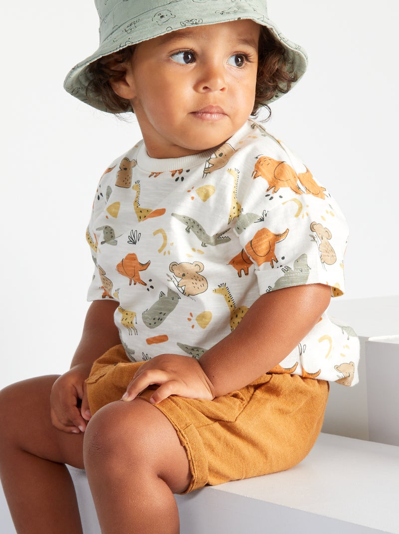 T-shirt en jersey Blanc - Kiabi